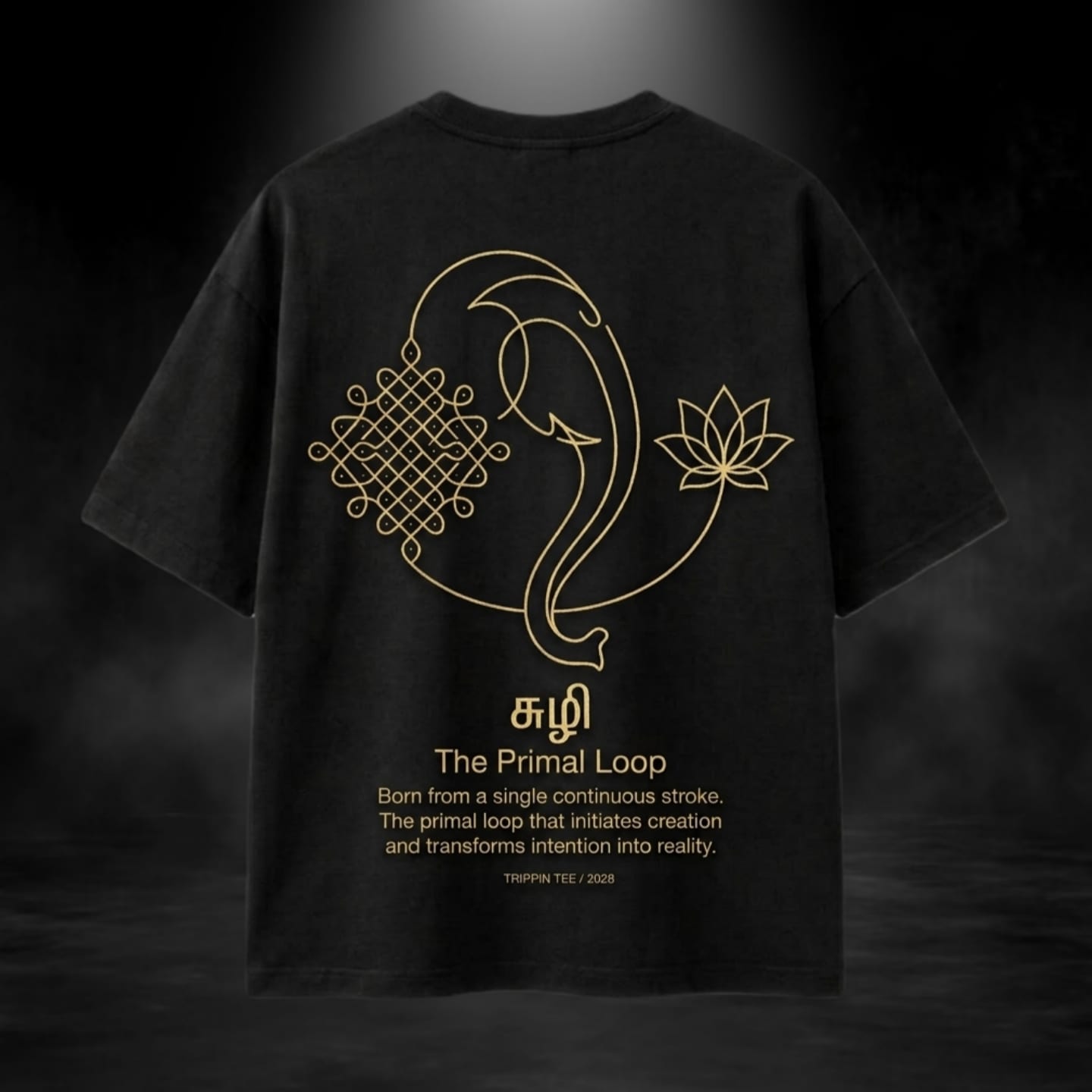 THE SUZHI - Black Oversized Tshirt — view 2